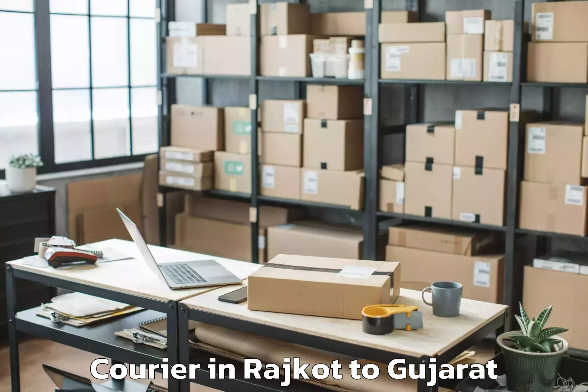 Top Rajkot to Jamkandorna Courier Available